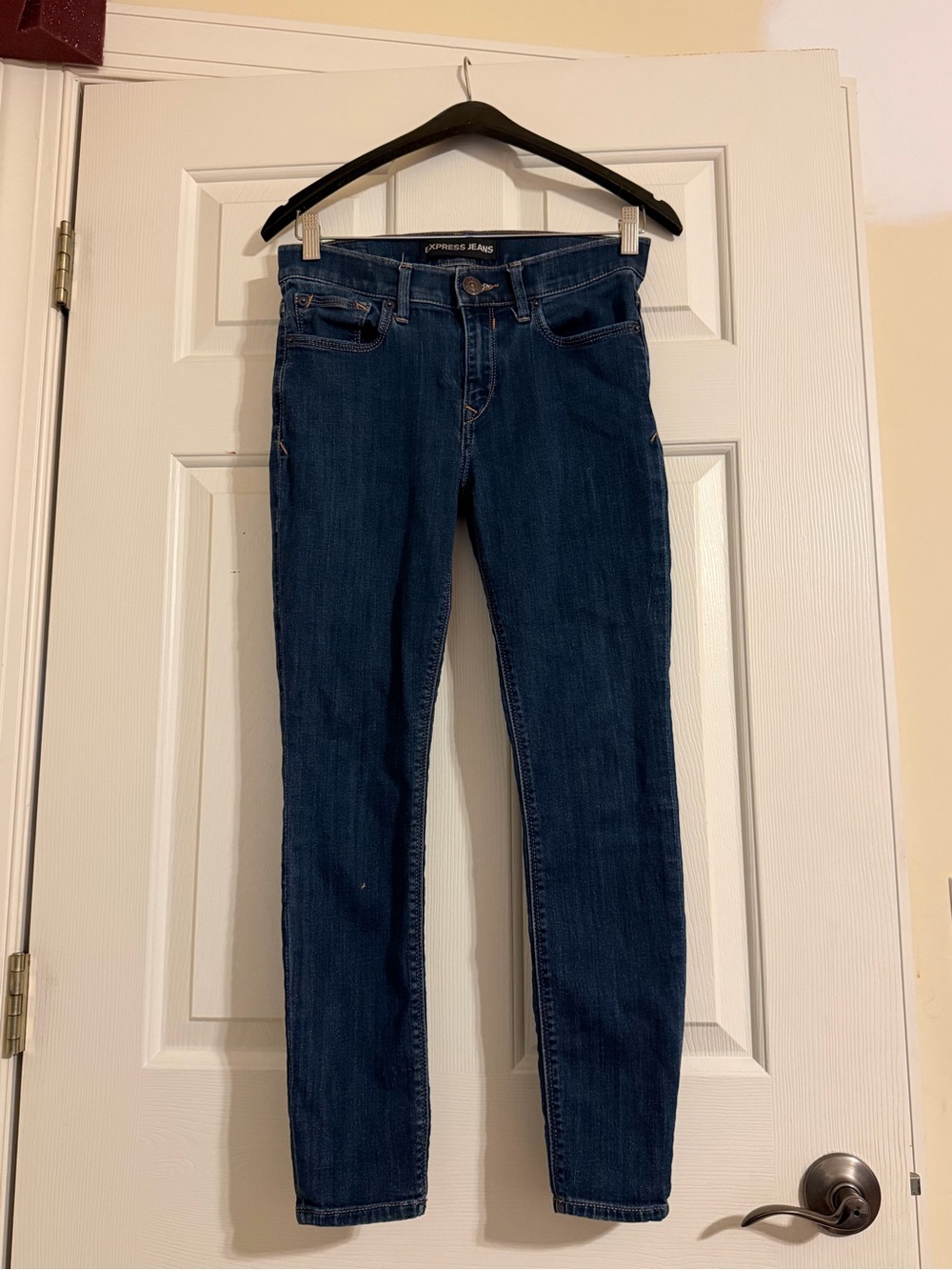 EXPRESS JEANS Mid Rise Legging Skinny Denim Blue Wash Size 4S